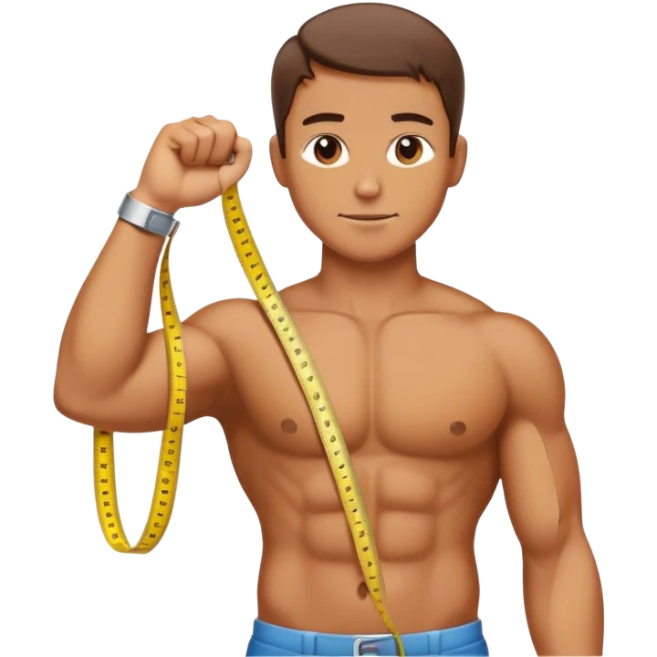 biceps measure with tape  emoji