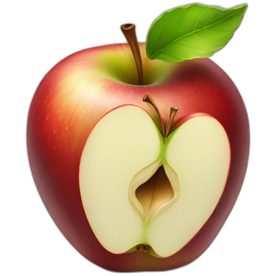 realistic apple logo emoji