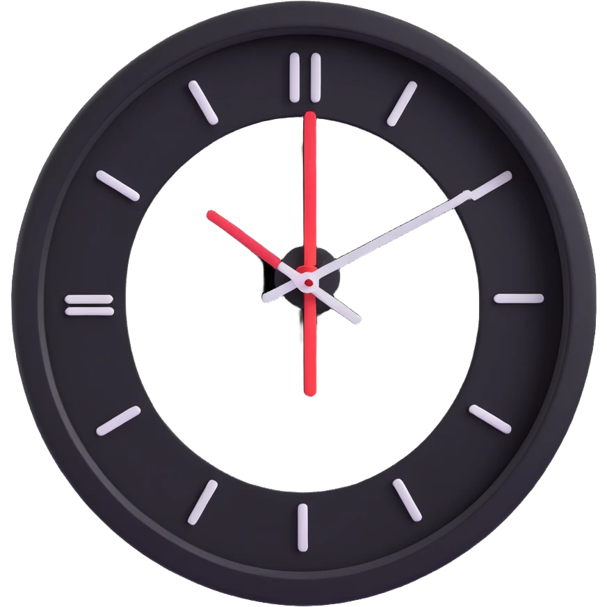 A clock with its hands spinning fast, showing the rapid passage of time. emoji