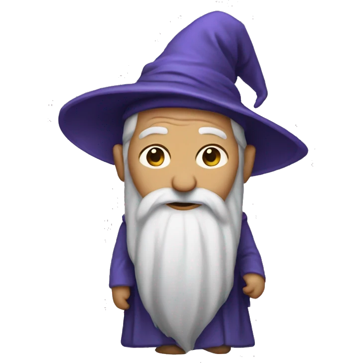 old wizard that is pregnant emoji
