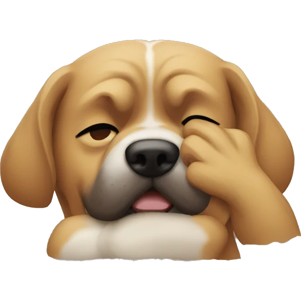 Dog facepalm emoji