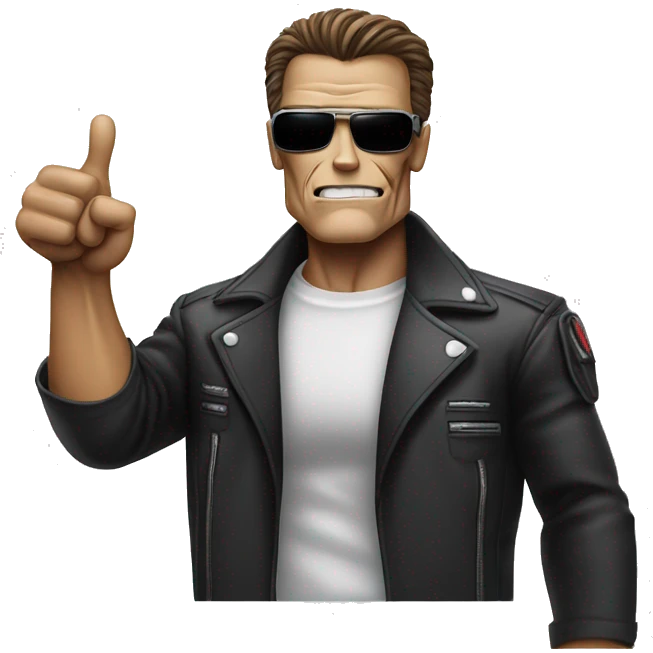 The terminator giving a thumbs up emoji