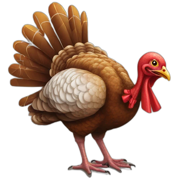Crazy xmas turkey  emoji