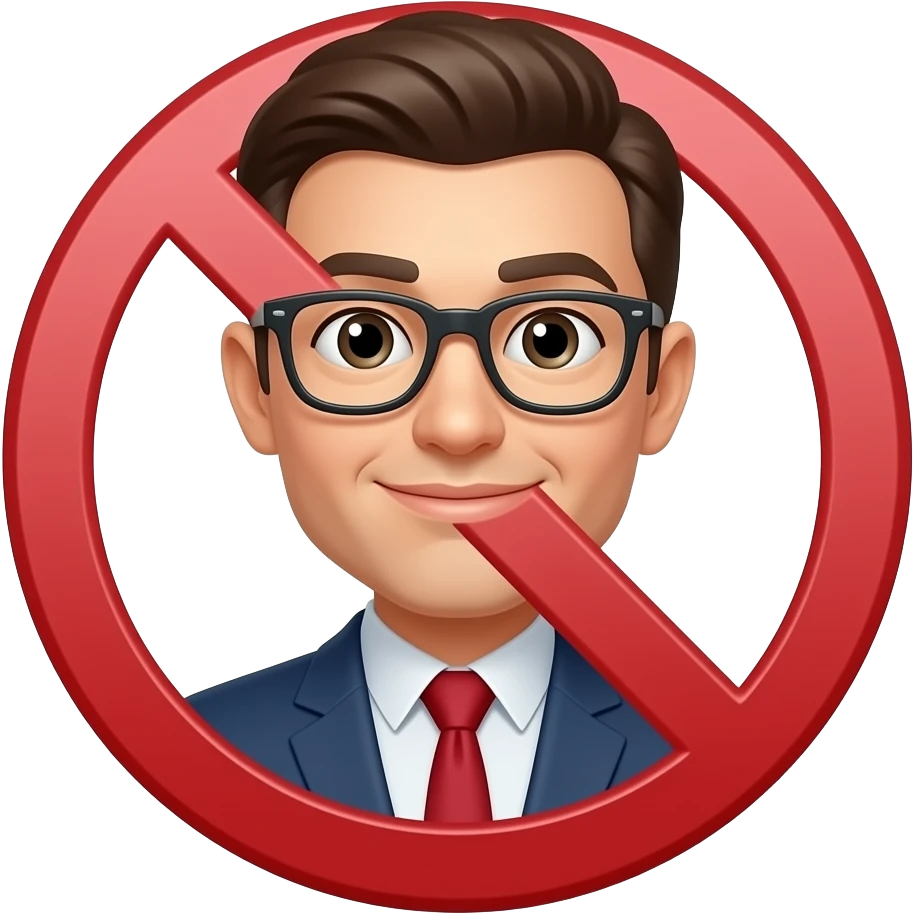 شخص يقول لا emoji