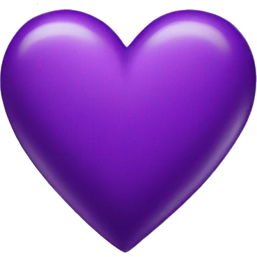 Purple heart emoji