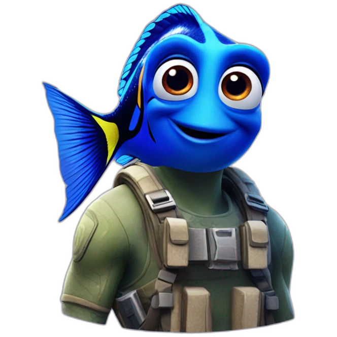 finding dory with fortnite game emoji