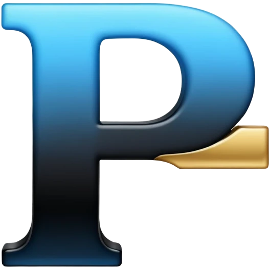 Bold Black-Blue-White-Gold Font Letter “I” emoji