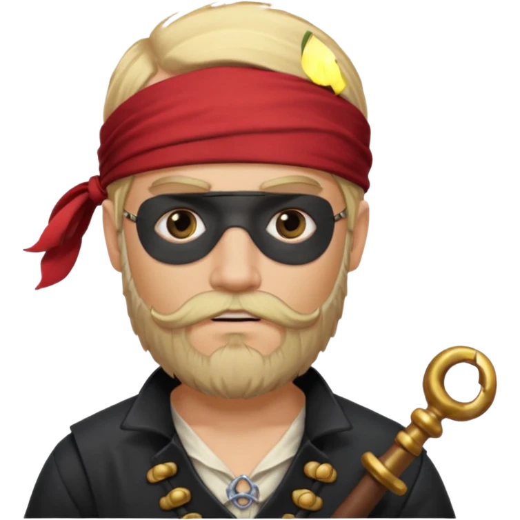 pirate blonde bearded man emoji