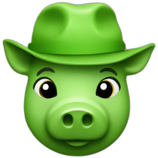 green trader piggy emoji