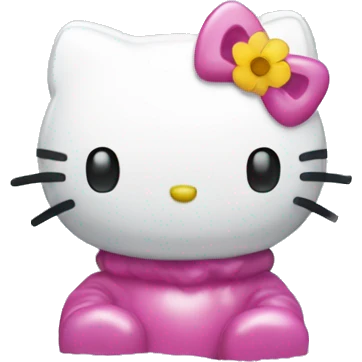 hello kitty in a snowglobe emoji