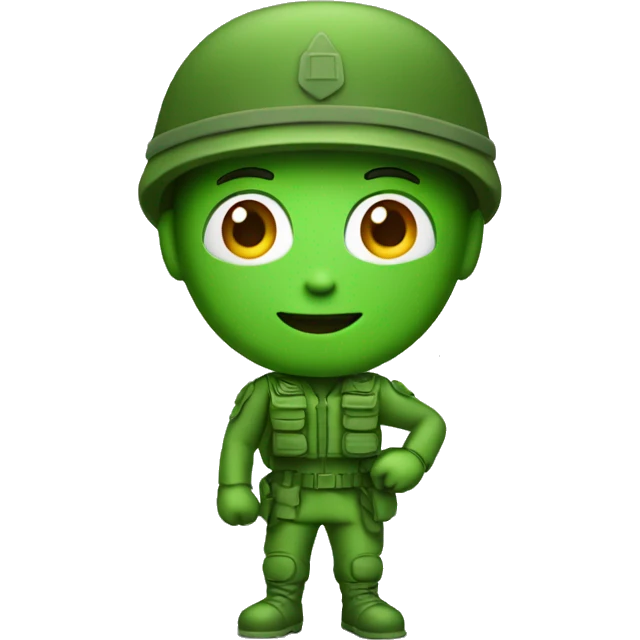 Green army man emoji