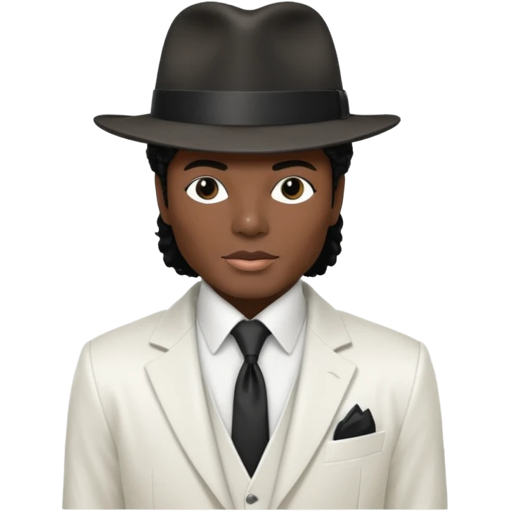 An emoji of Michael Jackson not complet body inspired by the suit of smooth criminal emoji