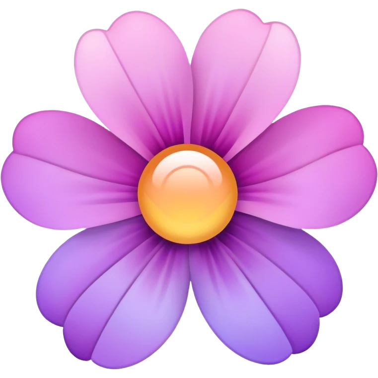 Light pink pastel purple gradients flower emoji