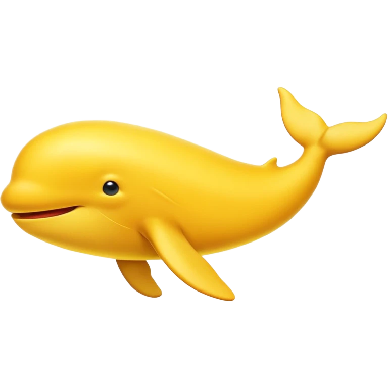 Yellow whale emoji