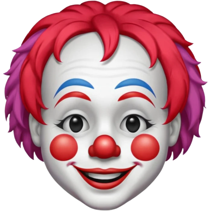 Clown  closed eyes  emoji