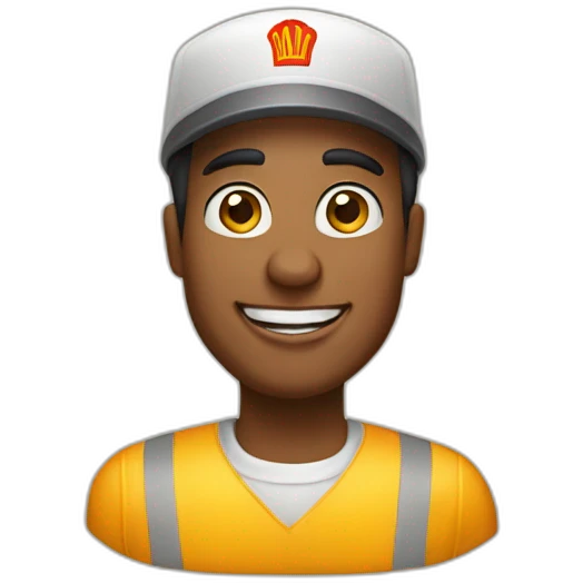 Anoyed mcdonalds worker emoji