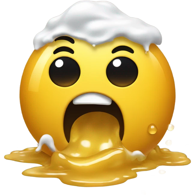 yellow emoji vomiting honey emoji