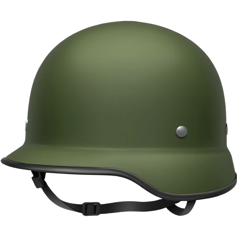 american military helmet, modern design, green color, strap emoji