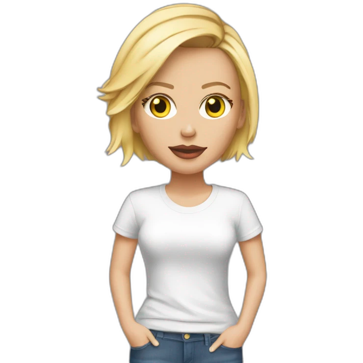 charlize theron wearing t-shirt emoji