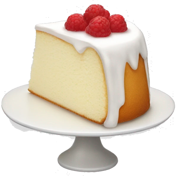 A slice of angel food cake emoji