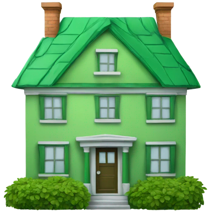 Monopoly green house emoji