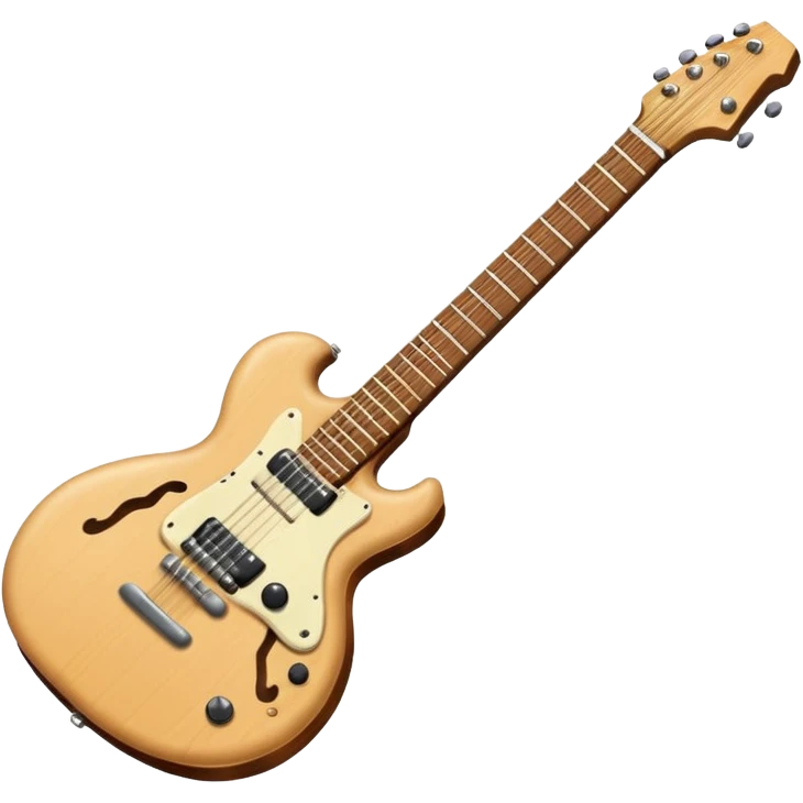 wooden electro guitar emoji