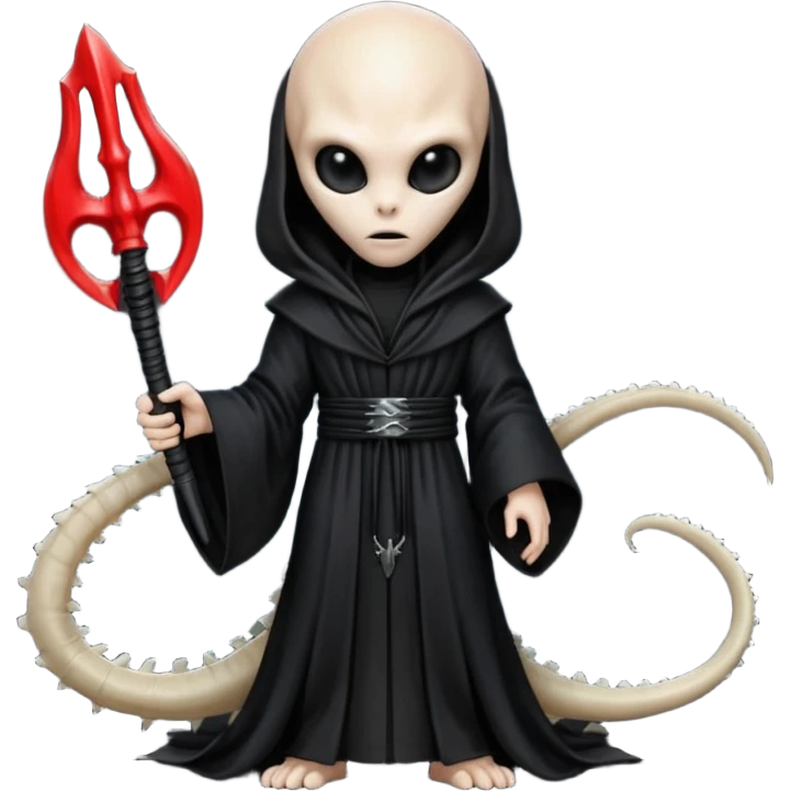 I need an emoji of a xenomorph from the alien franchise in a sith robe emoji