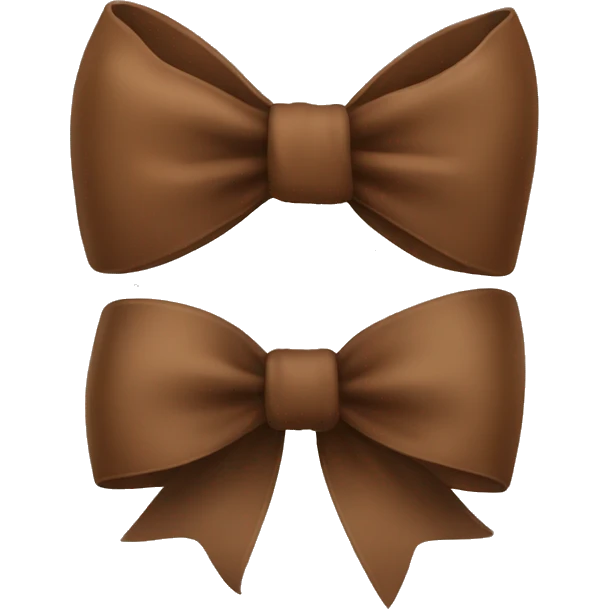 Brown bow emoji