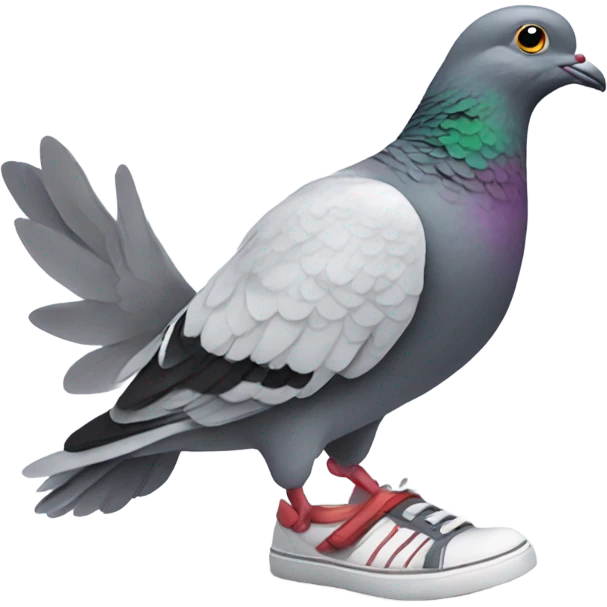 pigeon in shoes emoji
