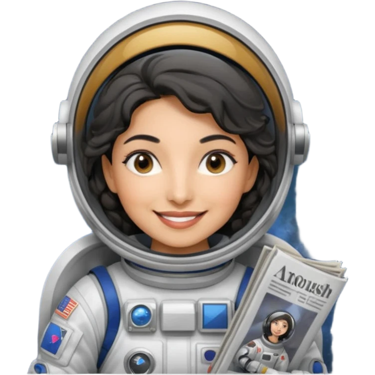 یه عکس و مطلب درمورد زندگی انوشه انصاری در قالب یه برگه اول روزنامه برام درست کن با توضیحاتی در مورد انوشه انصاری و قابل خواندن باشه و یه عکس و سر تیتر در این روزنامه کار شده باشه emoji