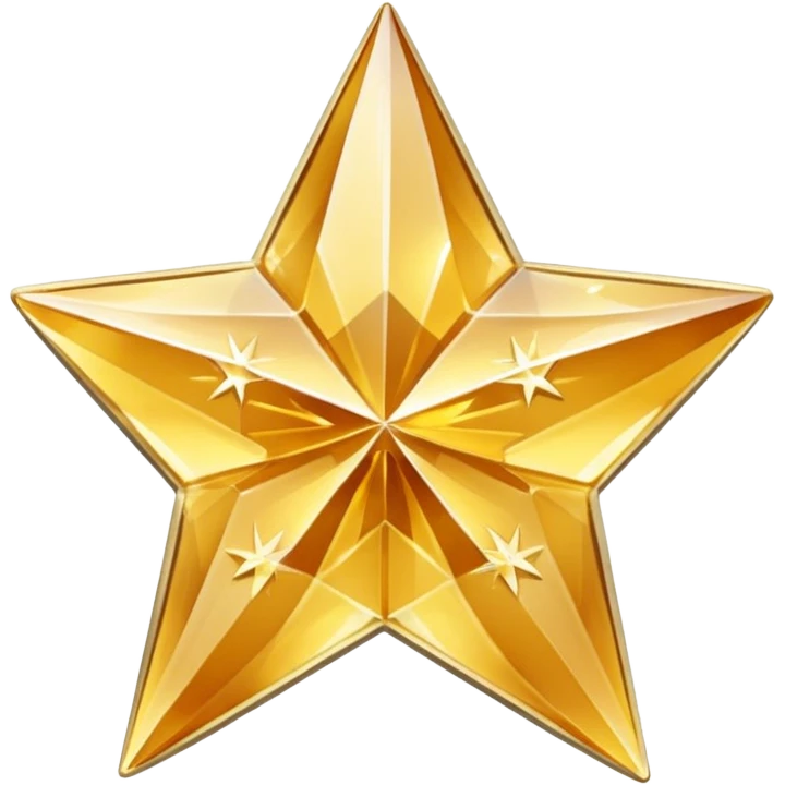 carved crystal star a shining "$" symbol emoji