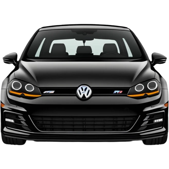 Black Edition Golf R MK7  with no red headlights  emoji