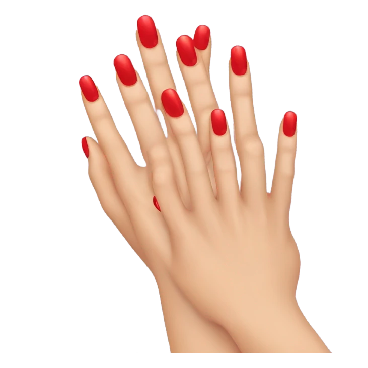 red nails emoji