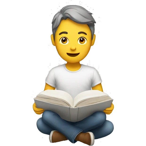 person reading emoji