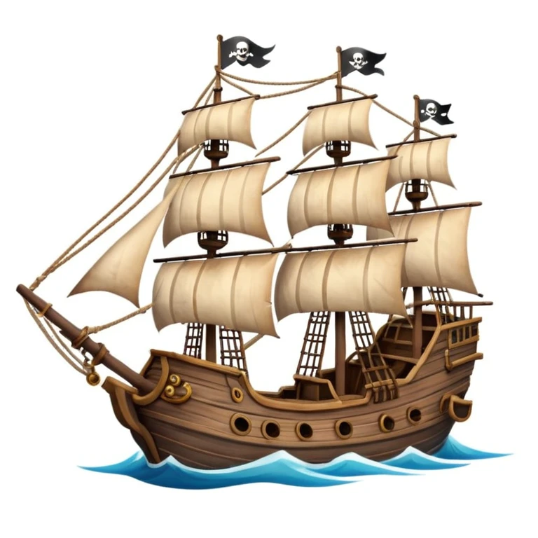 pirate ship emoji