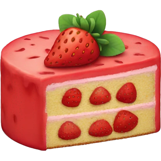 strawberry cake emoji