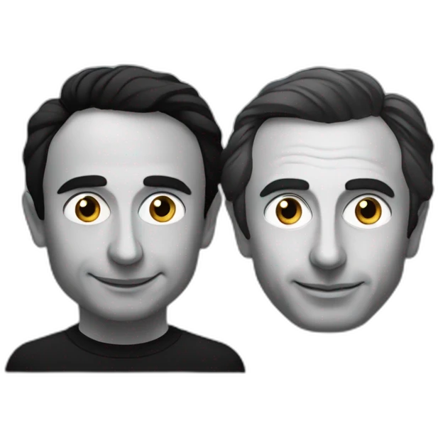 Eric Zemmour et son ami de couleur noir emoji