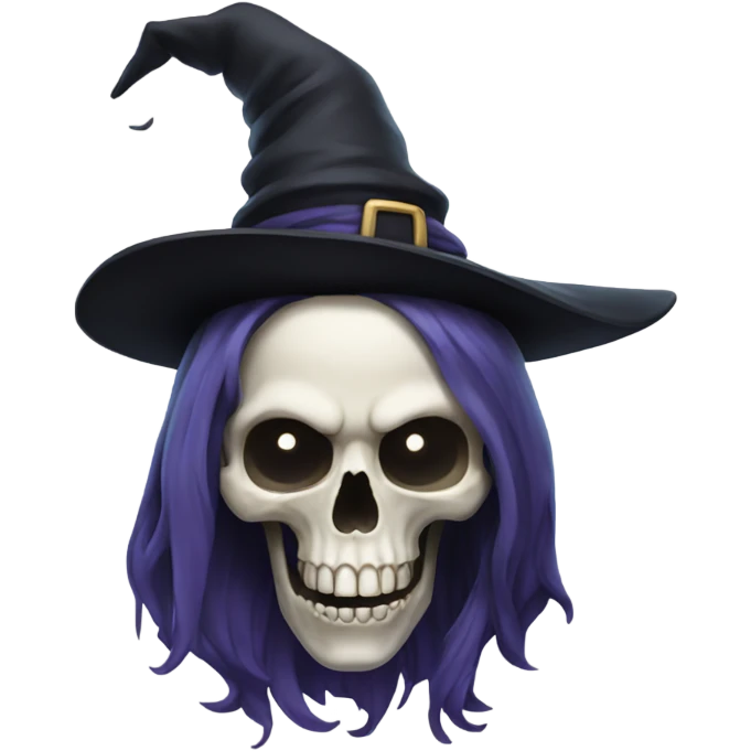  witch skull emoji