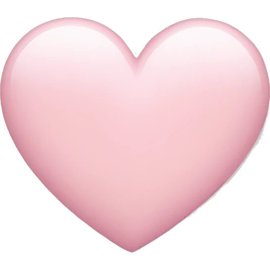 Light pink heart emoji