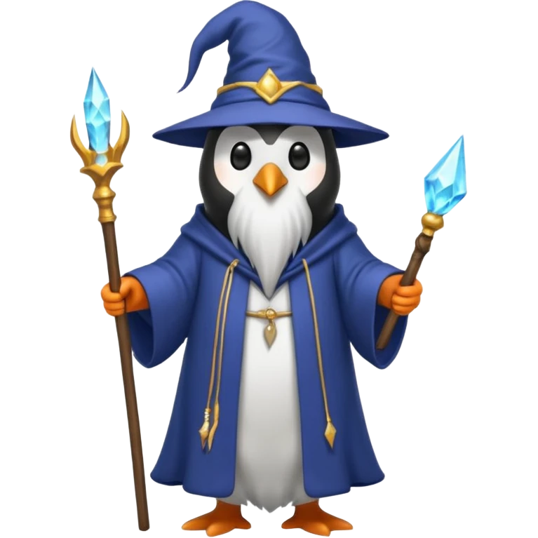 Penguin Wizard emoji