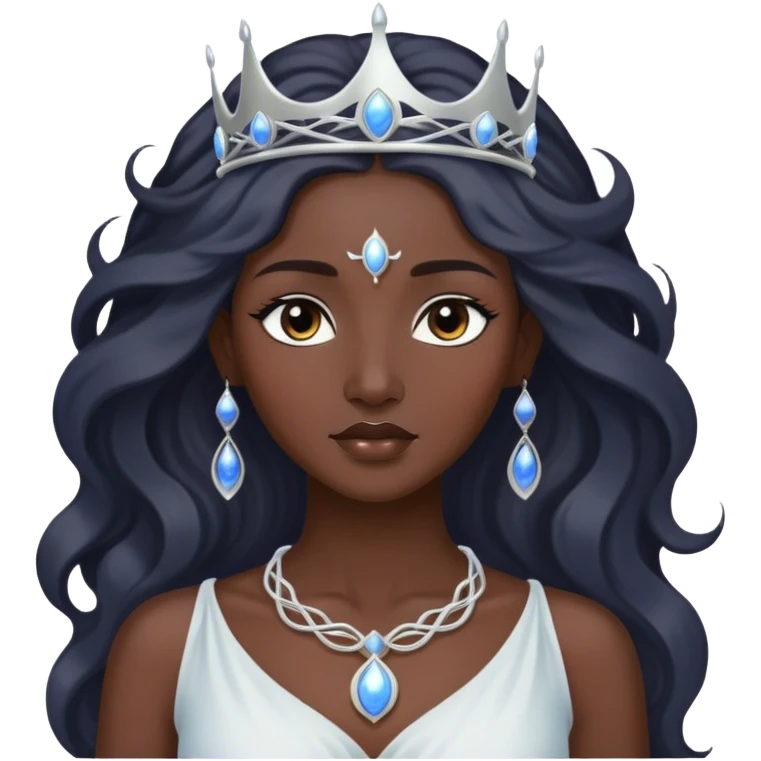 Dark moon goddess  emoji