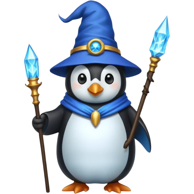 Penguin Wizard emoji