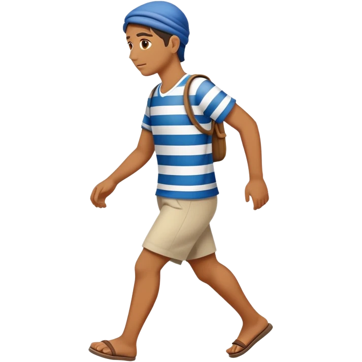 Greek walking emoji