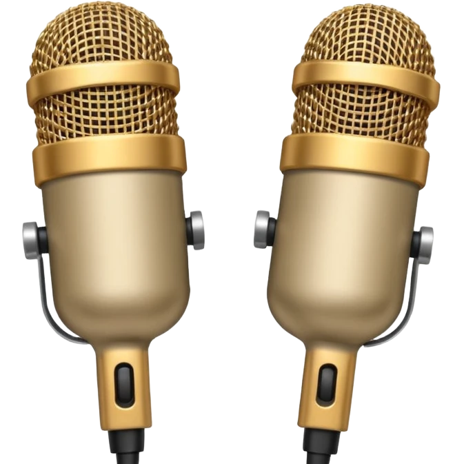 Beige small mics emoji