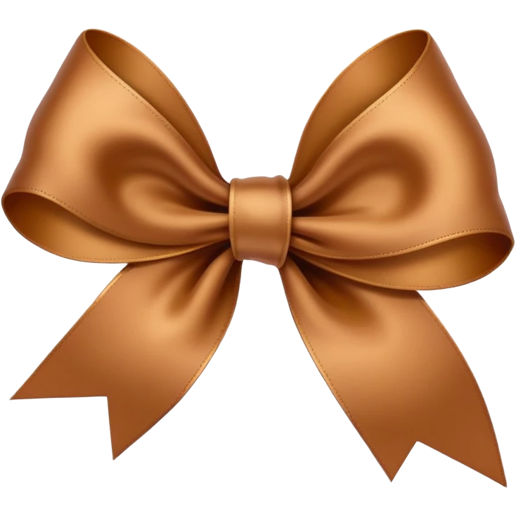 Brown ribbon emoji