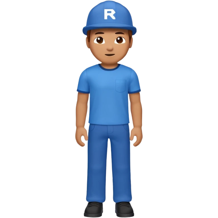 blue Roblox photo emoji