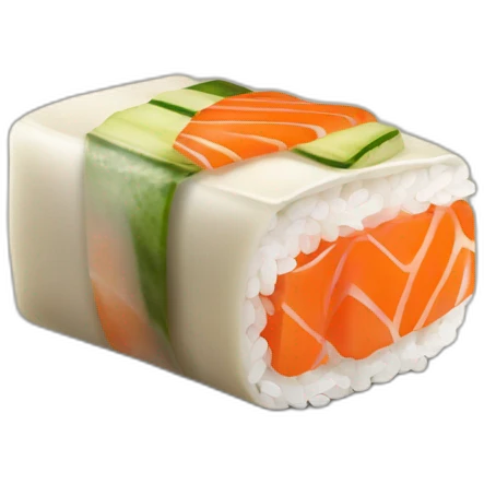 single piece of a sushi roll emoji
