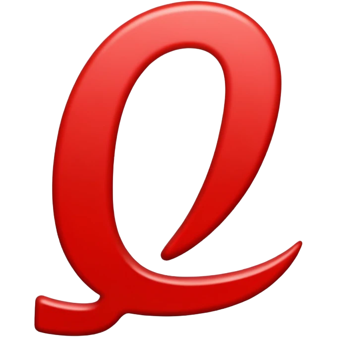 Red letter “U” emoji