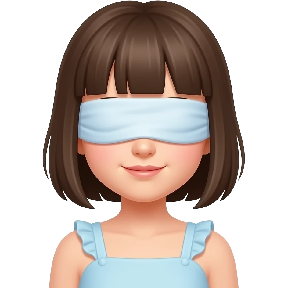 cute blind fold girl emoji