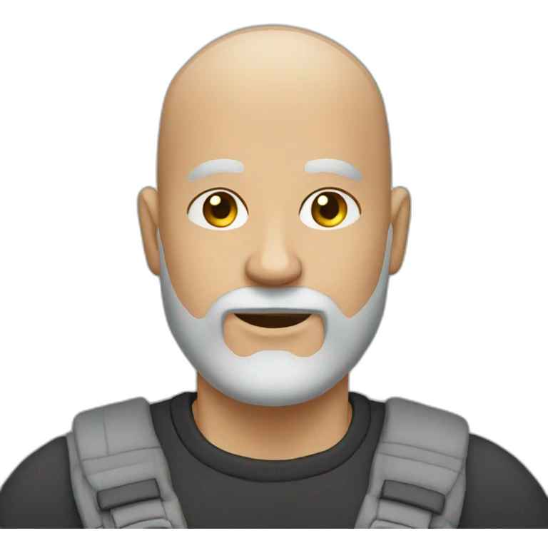 bald man with a beard emoji